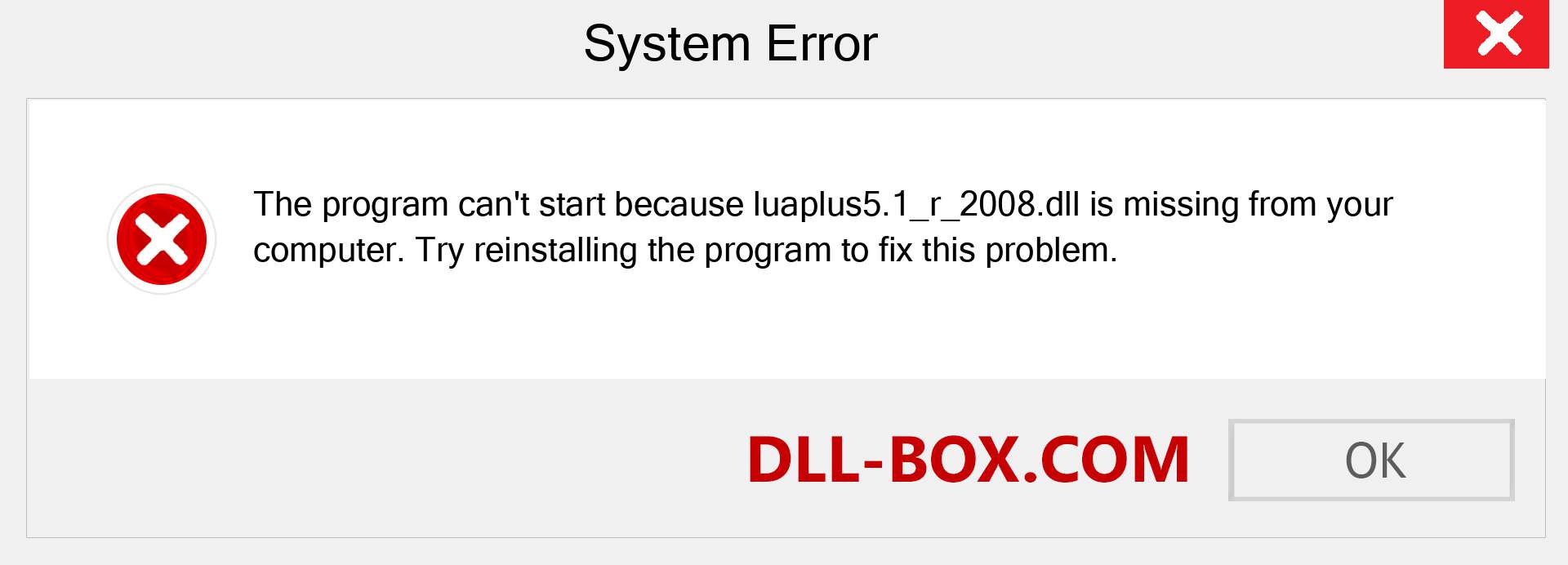  luaplus5.1_r_2008.dll file is missing?. Download for Windows 7, 8, 10 - Fix  luaplus5.1_r_2008 dll Missing Error on Windows, photos, images